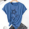 Star Print Black Tee | MzStar Fashion | view 2