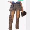 Distressed Ankle Cargo Jeans | MzStar Fashion | view 4