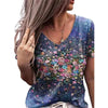 3D Floral V-Neck Tee | MzStar Fashion | view 3