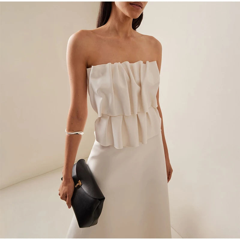 Tiered Strapless Maxi Dress | MzStar Fashion | view 7