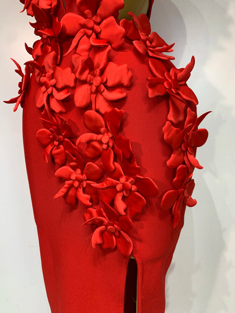 Split Chested Flower Dress