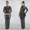 Sheer Rhinestone Evening Gown | MzStar Fashion | view 2