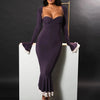 Square Neck Bodycon Maxi Dress | MzStar Fashion | view 5