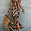 Leopard Button-Front Tank Dress | MzStar Fashion | view 8