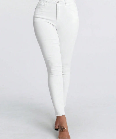 Stretch Slim High-Waist Jeans | MzStar Fashion