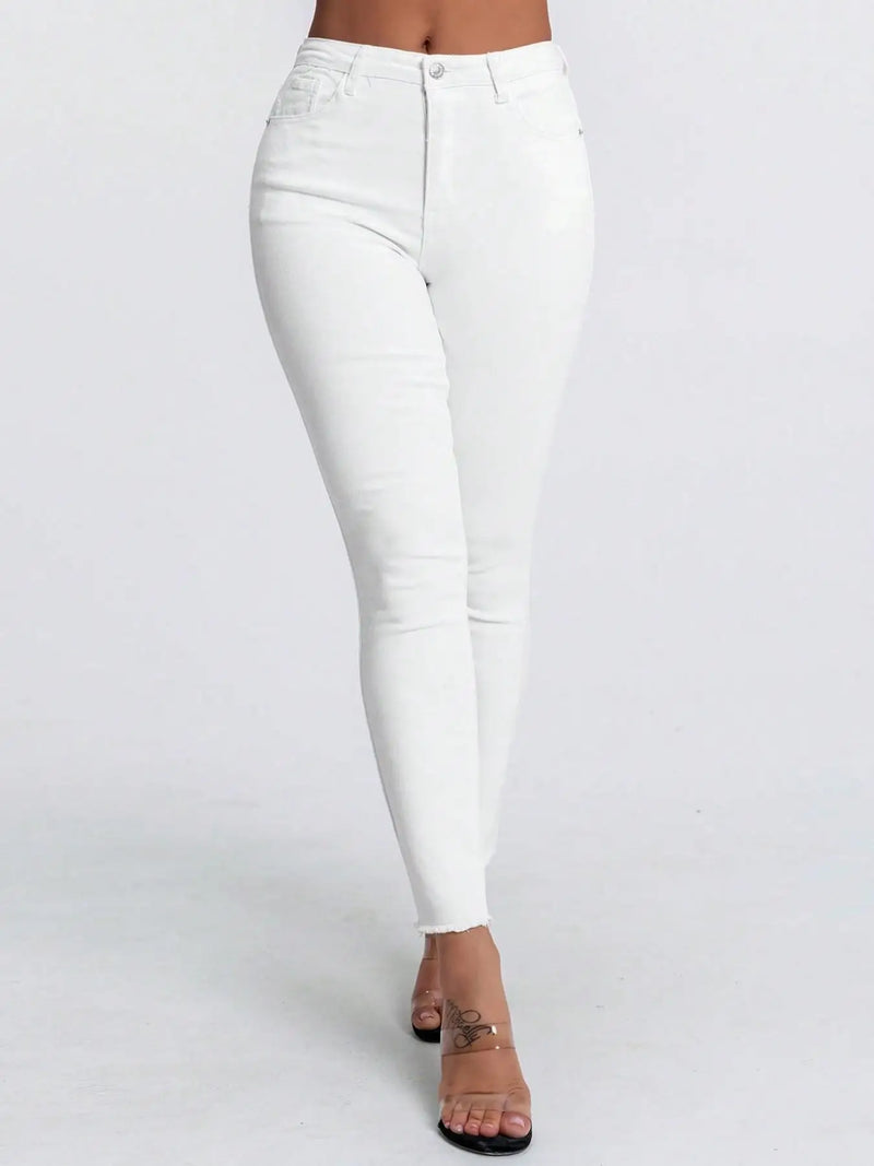 Stretch Slim High-Waist Jeans | MzStar Fashion | view 6