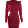 Ruched Deep-V Bodycon Dress | MzStar Fashion | view 5